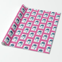 Boy girl Shark wrapping paper