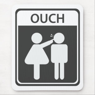 boy girl sign mousepad