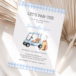 Boy Golf Baby Shower Invitation