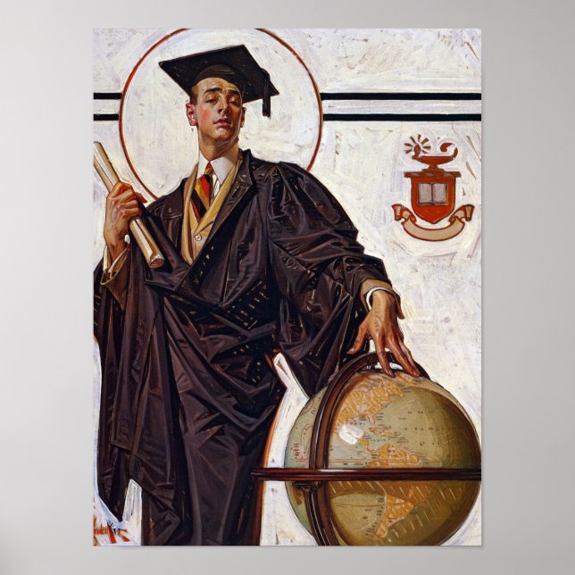 Boy Graduate, 1920 by Joseph Christian Leyendecke Poster (Front)