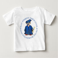Boy Graduate Blue Cap Preschool Graduation