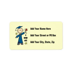 Boy Graduate Label