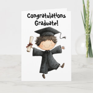 Boy Graduation Card-Folded Card