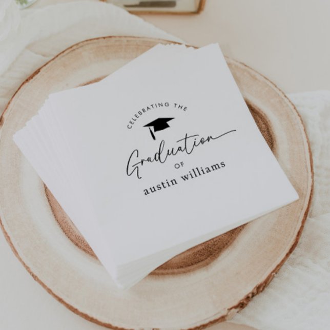 Boy Graduation Celebration Napkin (Creator Uploaded)