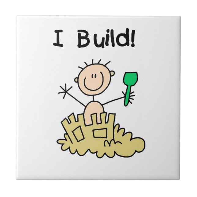 Boy I Build Ceramic Tile (Front)