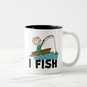 Boy I Fish Two-Tone Coffee Mug