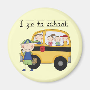 Boy I Go To School T-shirts and Gifts Magnet