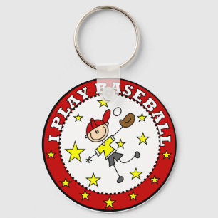 Boy I Play Baseball T-shirts and Gifts Key Ring