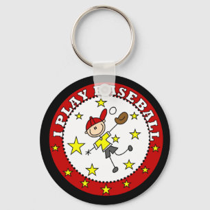 Boy I Play Baseball T-shirts and Gifts Key Ring