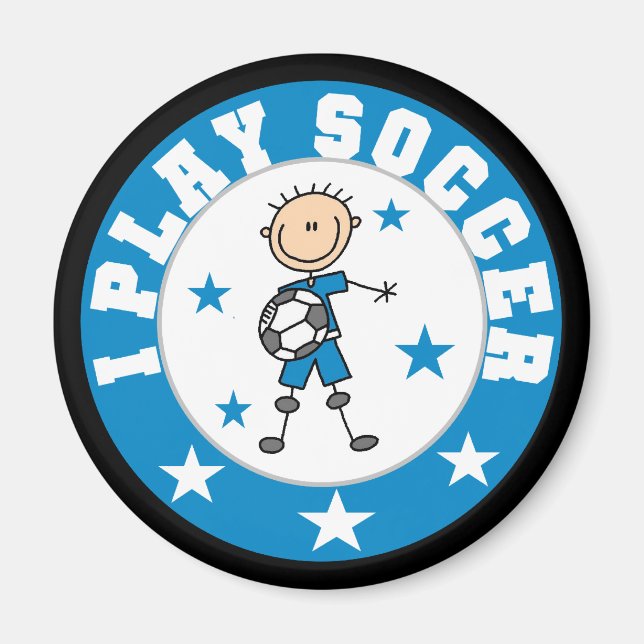Boy I Play Soccer Tshirts and Gifts Magnet (Front)