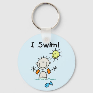 Boy I Swim T-shirts and Gifts Key Ring