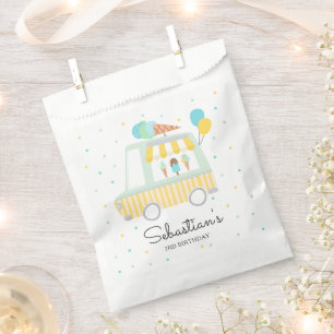 Boy Ice Cream Truck Birthday Party Decorations Favour Bag
