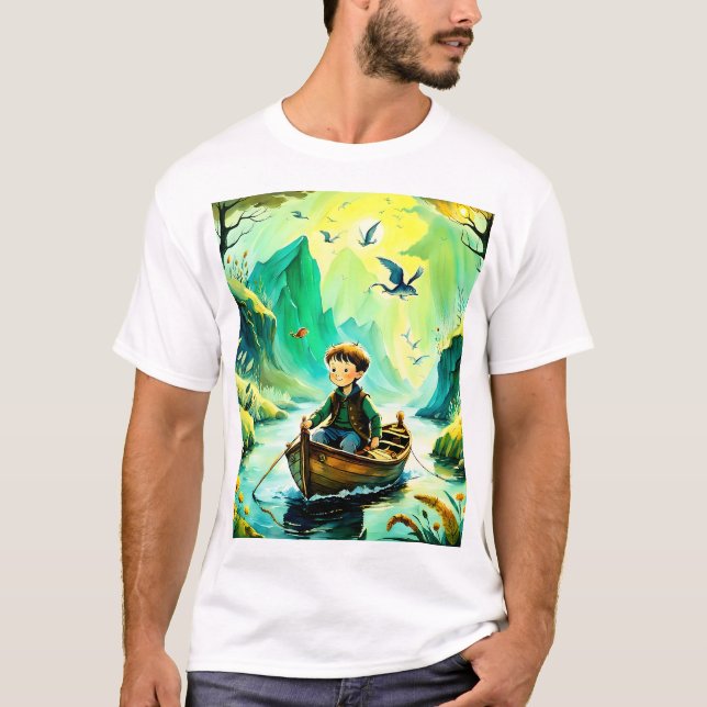 Boy in a boat T-Shirt (Front)