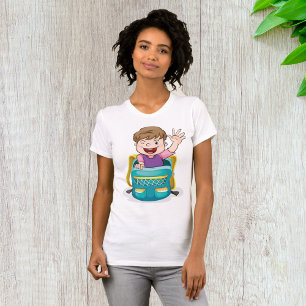 Boy In A School Bag T-Shirt