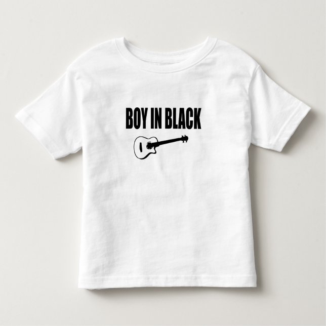 Boy In Black Toddler T-Shirt (Front)