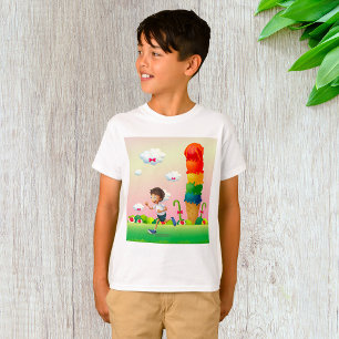 Boy In Candy Land Boys T-Shirt