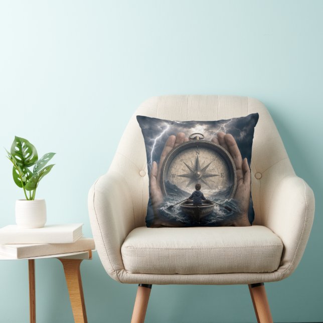 Boy in Rowboat Guided by a Compass Cushion (Chair)