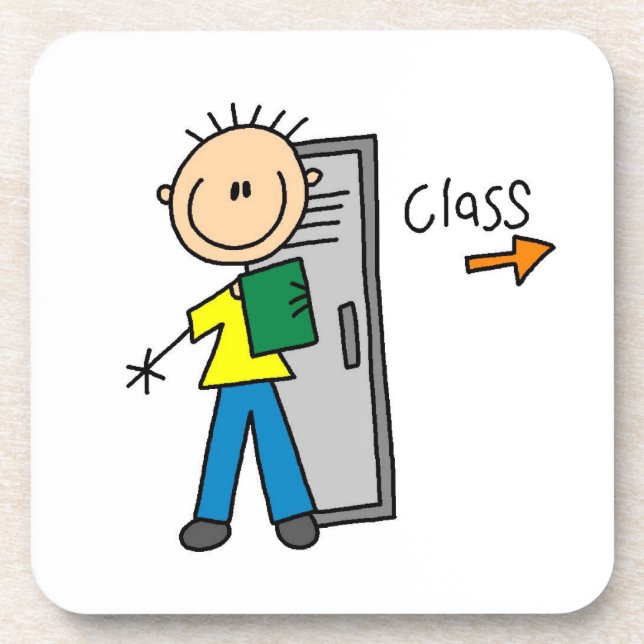 Boy in School Coaster (Front)