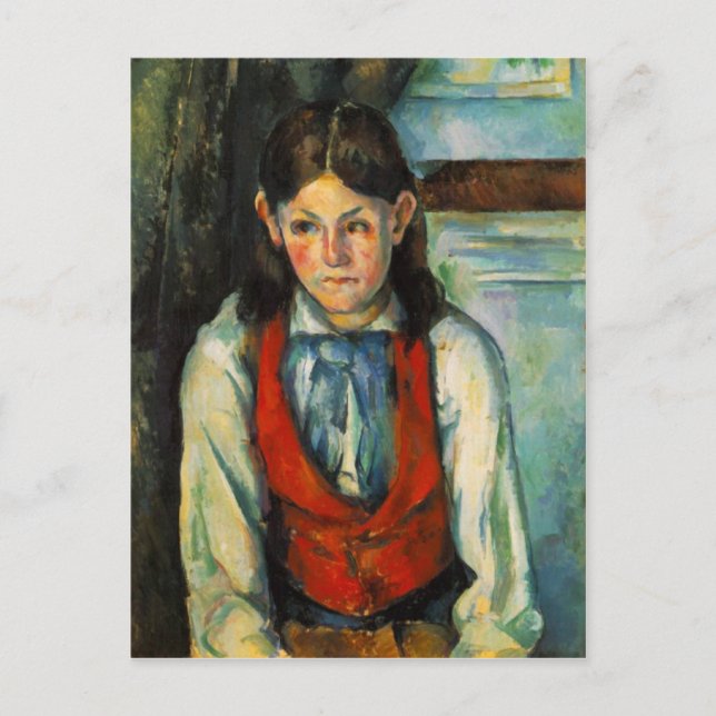 Boy in the red vest postcard (Front)