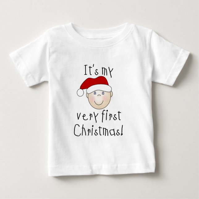 Boy It's My Very First Christmas Tshirts and Gifts (Front)