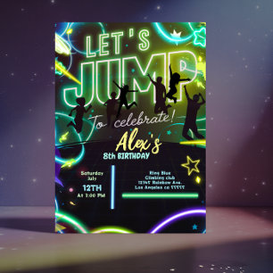 boy Jump Party Invitation