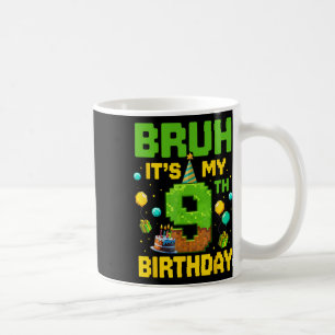 Boy Kid Birthday Funny It's My 9th Birthday Gamer Coffee Mug