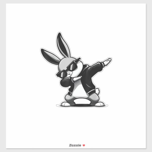 Boy Kid Easter Day Dabbing Bunny Rabbit Hip Hop Ea (Sheet)