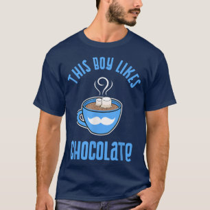 Boy Likes Chocolate Marshmallow Cocoa T-Shirt