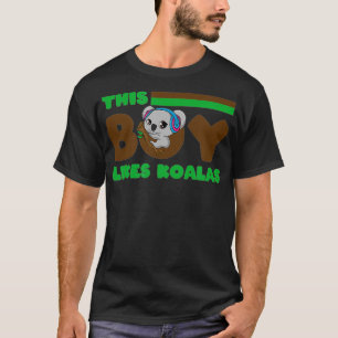 Boy Likes Koalas Cute Australian Koala Wildlife T-Shirt