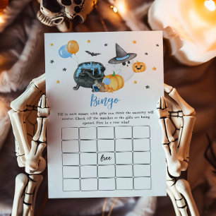 Boy Little Boo Ghost Baby Shower Bingo Game