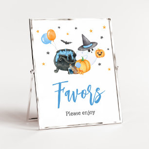 Boy Little Boo Ghost Baby Shower Favours Poster