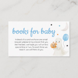 Boy Little Boo is Almost Due Books for Baby Enclosure Card
