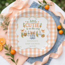 Boy Little Cutie Orange Citrus Baby Shower