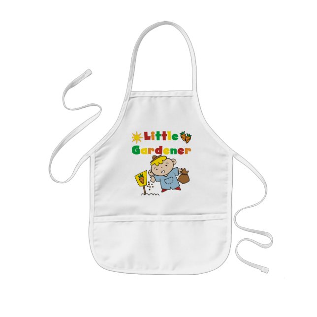 Boy Little Gardener Tshirts and Gifts Kids Apron (Front)