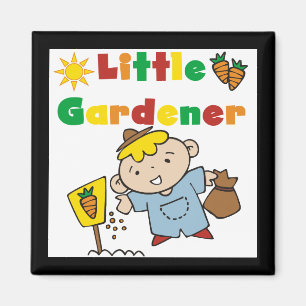 Boy Little Gardener Tshirts and Gifts Magnet