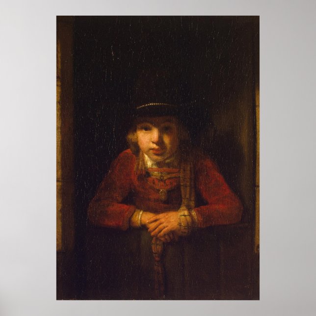 Boy Looking through the Window, c.1647 Poster (Front)