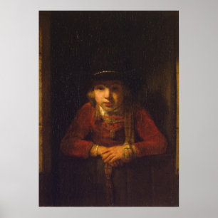 Boy Looking through the Window, c.1647 Poster