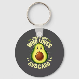 Boy Loves Avocado Fun Foodie Key Ring