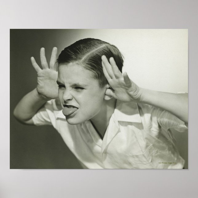 Boy Making Face Poster (Front)