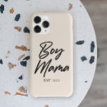 Boy Mama Custom Est. Year Minimal Mum Mother Mummy iPhone 13 Pro Max Case<br><div class="desc">This is a Custom Date Boy Mama Women's iPhone Case!


Mother's Day Mum Mother Mummy Momma Mama Gifts Gift Boy Mum</div>