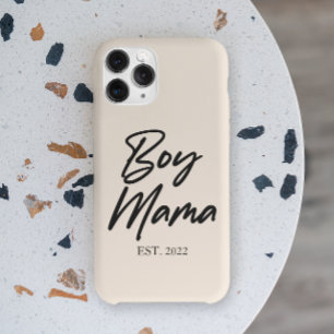 Boy Mama Custom Est. Year Minimal Mum Mother Mummy iPhone 13 Pro Max Case