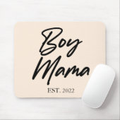 Boy Mama Custom Est. Year Minimal Mum Mother Mummy Mouse Pad (With Mouse)