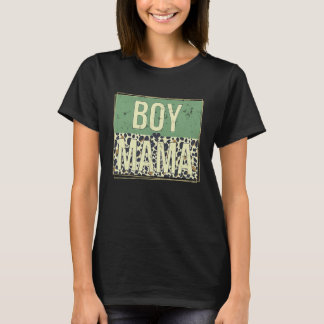 Boy Mama  Leopard Mother's Day T-Shirt