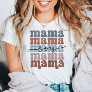 Boy Mama Mother's Day Retro T-Shirt