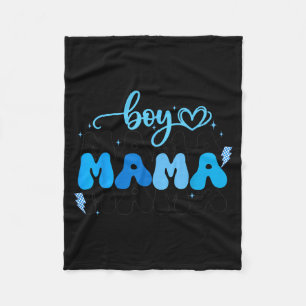Boy mama son gift mothers day chequered women kids fleece blanket