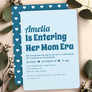 Boy Modern Mum Era Minimalist Baby Shower Invitation