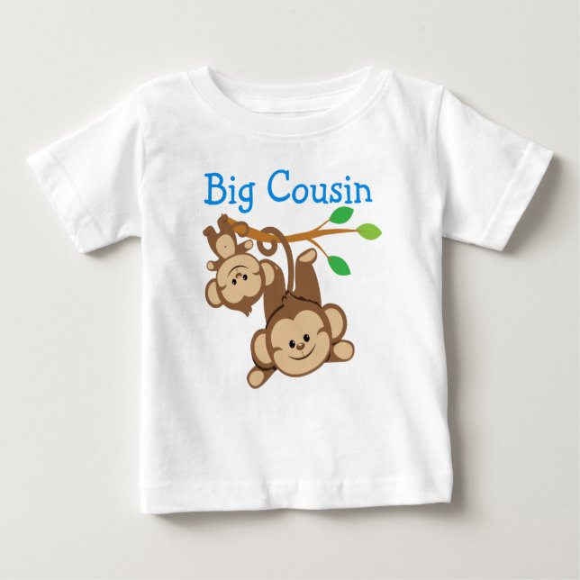 Boy Monkeys Big Cousin Baby T-Shirt (Front)