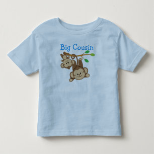 Boy Monkeys Big Cousin Toddler T-Shirt