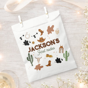 Boy My First Rodeo Cowboy 1st Birthday Favour Bag