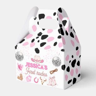 Boy My First Rodeo Cowboy 1st Birthday Favour Box